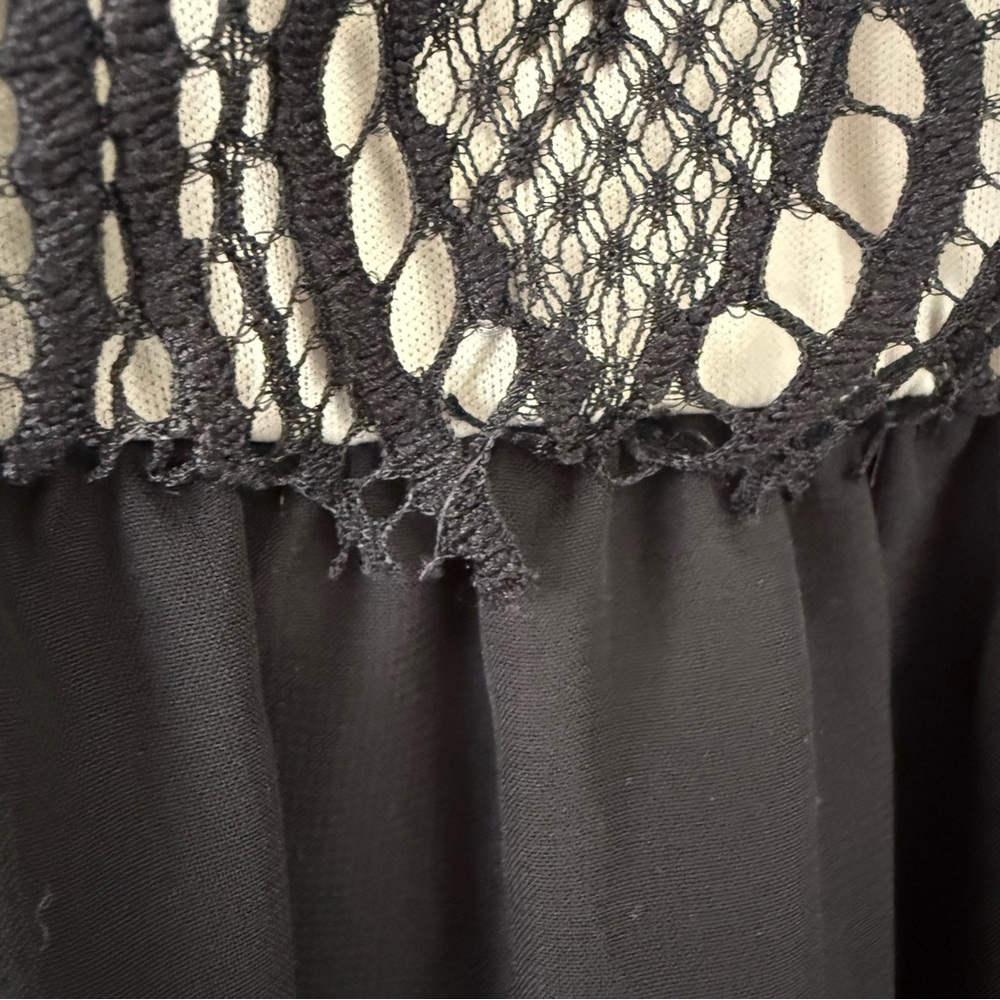 Pinkblush Black Lace Overlay Cocktail Dress, Sleeveless, Knee Length, Size Small - Picture 7 of 7